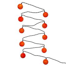 Basketball Christmas Light String Set of 10 Lights UL0402 New - $35.62