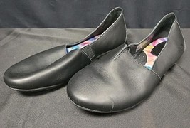 Born Sebra Flats Black Leather Slip On Shoes Size 7.5 EUC - $28.95