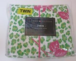 Tommy Hilfiger Pamela Twin Leopard floral duvet cover New Lime green pink - $57.55