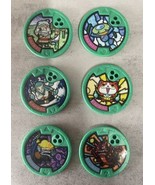 Yokai Watch Medals Lot of 6 Yo Motion Green - $29.99