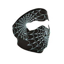 Balboa WNFM057G Glow In The Dark Neoprene Face Mask - Spiderweb - £12.76 GBP