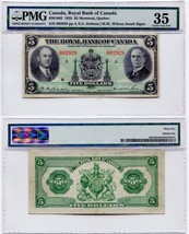 1935 Royal Bank of Canada $5.00 Five Dollar Note Small Signatures Ch VF35 - £264.35 GBP