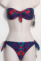 MARC JACOBS MADDY BOTANICAL FLORAL 2PC BANDEAU BIKINI SWIMSUIT SZ SNWT! - $69.99