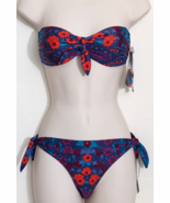 MARC JACOBS MADDY BOTANICAL FLORAL 2PC BANDEAU BIKINI SWIMSUIT SZ SNWT! - $69.99