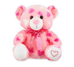 Valentine&#39;s 8&quot; Pink &amp; White Teddy Bear Plush - Add Candy to make a special Gift - £11.79 GBP