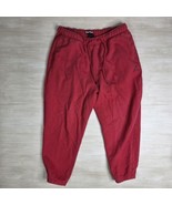 Nike Air Jordan Jogger Sweat Pants Red Black Fleece Essentials Tapered S... - €34,29 EUR
