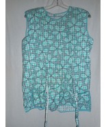 Vintage Mod Green checked Smock Apron - $47.98