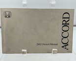 2002 Honda Accord Owners Manual Handbook OEM L02B07006 - £11.65 GBP