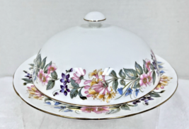 Paragon Country Lane Muffin Dish Plate w Lid In Great Shape Honey Suckle... - $54.45