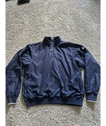 Adidas Climashell Mens Navy wind jacket 1/4 Zill Pull Over Active Size M... - $24.99
