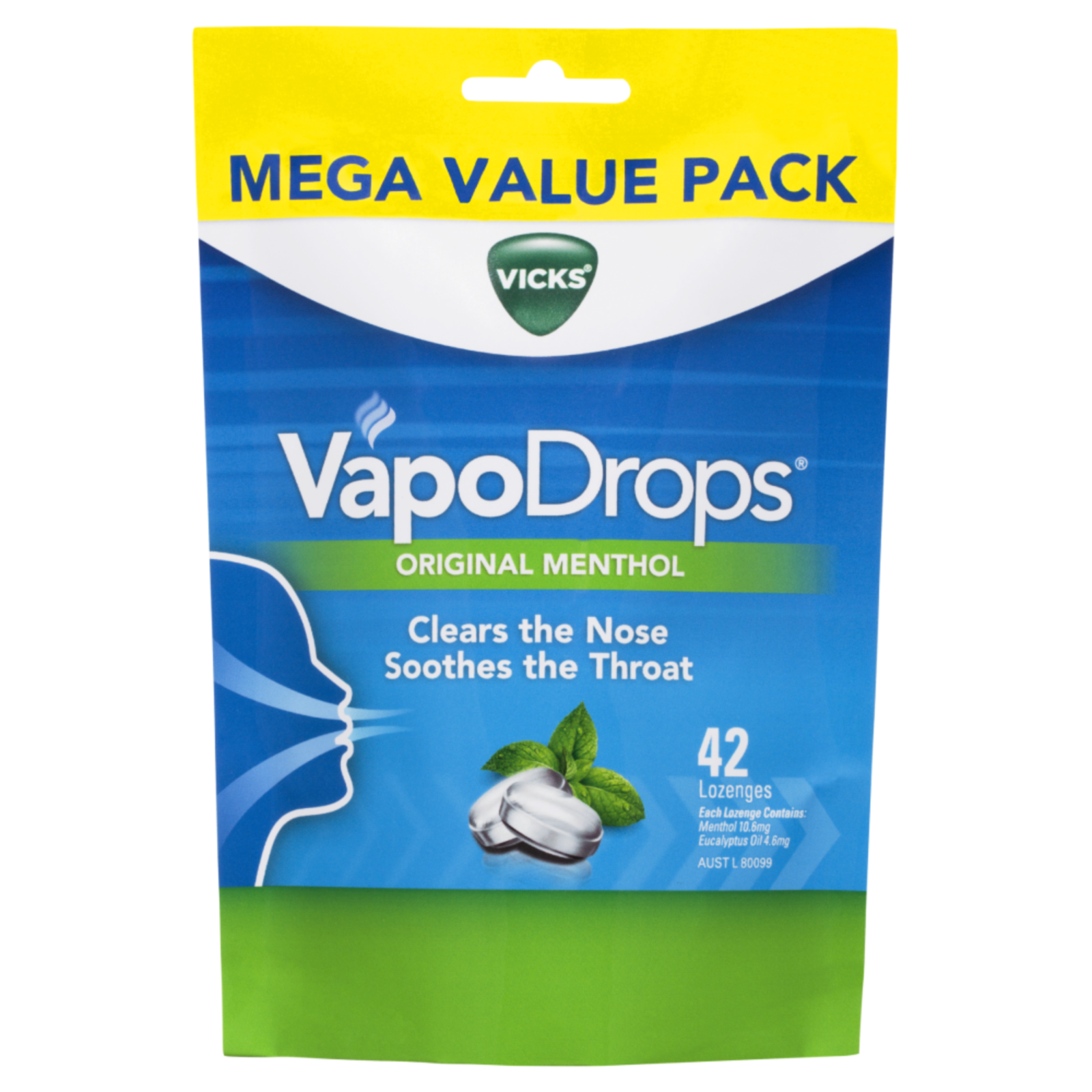 Vicks VapoDrops Lozenges 42 Pack Original Menthol - $73.98