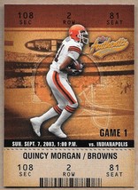 Fleer Authentix 2003 Quincy Morgan Cleveland Browns #20      Football - £1.56 GBP