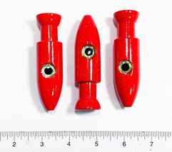 Bullet Lead Sea Witch Lure Heads Red 270 gram Package of 3 for Fishing - £23.89 GBP