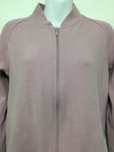 Orvis M Soft Pink Cotton Zip-Front Sweatshirt Long-Sleeve - £23.52 GBP