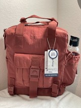 Tommy Bahama Convertible Dark Pink Backpack Laptop Bag w/Water Bottle NWT - £59.50 GBP