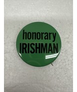 Honorary Irishman green background basic text lapel pin 668 - $11.04 CAD