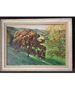 Original Oil Painting Trees Signed by Schuenke Framed 24x33&quot; - $2,280.82 MXN