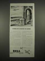 1940 Bell Airacobra, Airacuda Plane Ad, Nation on Guard - $18.49