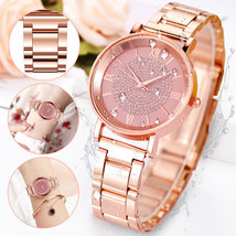 Classic Women Watch Waterproof Stainless Steel Quartz Analog Wristwatch ... - £14.06 GBP