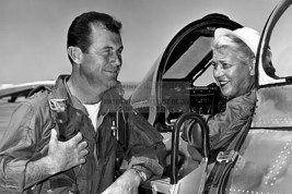 Chuck Yeager And Jacqueline Cochran Aviation Pioneers F-86 Jet 4X6 Photo - £6.94 GBP