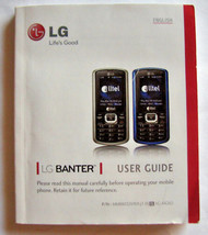 LG Banter Cell Phone Owner's Manual, English & Spanish Booklet - $5.93