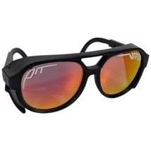 Pit Viper Fire Pink Orange Sunglasses with Black Frame Goth Steam Punk - $39.60