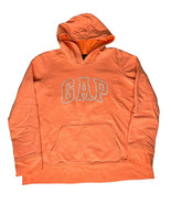Girls GAP Kids Hoodie Peach Sorbet Orange Embroidered Logo Size Youth Large - $24.35 CAD