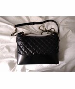 NWOT Quilted Faux Leather Crossbody Bag in Black - $656.98 MXN