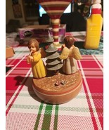 Vintage ANRI THORENS SWITZERLAND Wooden Music Box Silent Night Christmas... - $64.77