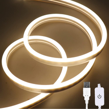 M.Best 6.56Ft USB LED Strip Lights Waterproof Flexible LED Neon Tape Lights with - £15.66 GBP