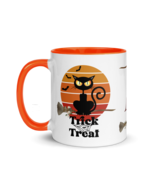 Personalized Monogram Coffee Mug 11oz | The Witch Cat&#39;s Trick or Treat A... - $39.98 CAD