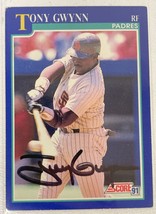 Tony Gwynn Signed Autographed 1991 Score Baseball Card - San Diego Padres - £39.95 GBP