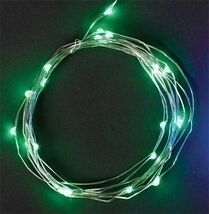 Starry Lights Green LED 10 Foot Long String of Christmas Lights - $15.82
