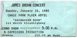 Boleto Vintage De James Brown 20 De Enero De 1980 St. Louis Missouri - $79.23