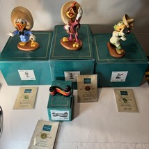 WDCC Three Caballeros Figurine Set w/ COAs &amp; Boxes Donald Jose Panchito ... - $349.99