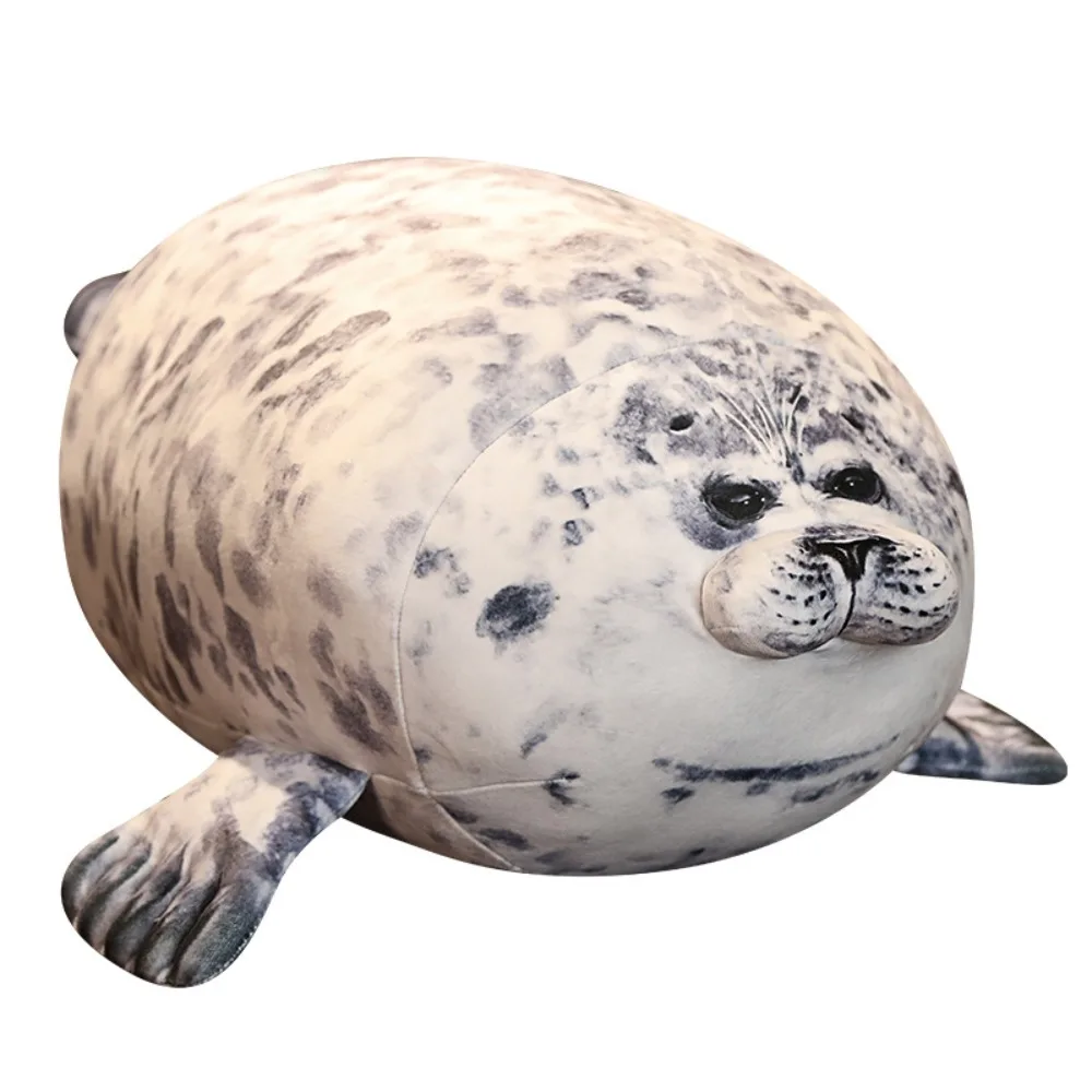 Blue-40cm- Stuffed Toy - Trendy Chubby Blob Seal Pillow Soft Large Stuff... - $21.35