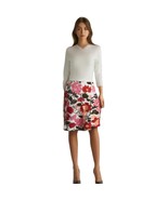 Ann Taylor Pink and Red Floral A-line Skirt Size 10 - $33.95 CAD
