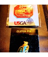2010 volunteer golf pin~18kt gold-plated nwt vintage golf pin - £21.79 GBP