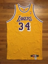 1998-99 Nike Los Angeles Lakers Shaquille O&#39;Neal Pro Cut Jersey 56 + 6 i... - $599.99