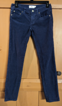 Vineyard Vines Women’s Size 0 (28 X 27) Blue Skinny Stretch Corduroy Jeans Pants - £12.29 GBP
