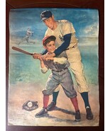 Vintage YANKEES JOE DIMAGGIO BASEBALL Top Wall Calendar Mexican Mayo Fro... - €227,40 EUR