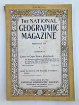 VTG The National Geographic Magazine February 1925 Swamps of Africa No Label - £11.17 GBP