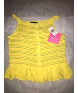 New Yellow Amy Byer Summer Shirt-Brand New-SHIPS N 24 HOURS - $29.58