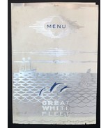 Ship TSS ULUA, United Fruit Co Steamship 1941 Luncheon MENU GREAT WHITE ... - $12.00