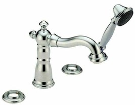 Delta T4755-LHP Roman Bathtub Faucet With Hand Shower Trim &quot;No Handles&quot;, Chrome - £118.52 GBP