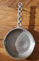 VTG Wilton Pewter Skillet Pan Columbia PA Susquehanna Casting Co Chain H... - $23.36