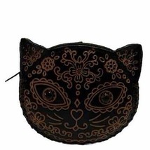 Black CAT Style-Handmade Genuine Leather purse NWOT - £17.27 GBP
