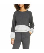 Zella Dip Dye Sweatshirt Grey Forged Size Medium NWT - £29.46 GBP