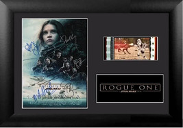 Rogue One (2016) Cast Signed 35 mm Film Cell Display Framed Memorabilia ... - $13.03+