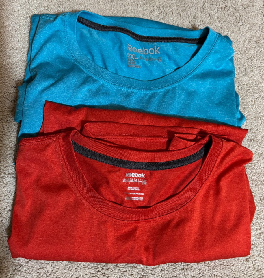 Reebok Men&#39;s Activewear short sleeve shirts Pick your color-2XL - $16.00